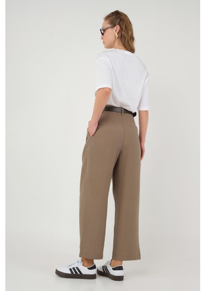 Paça Detaylı Modal Pantolon Mocha fırsatları