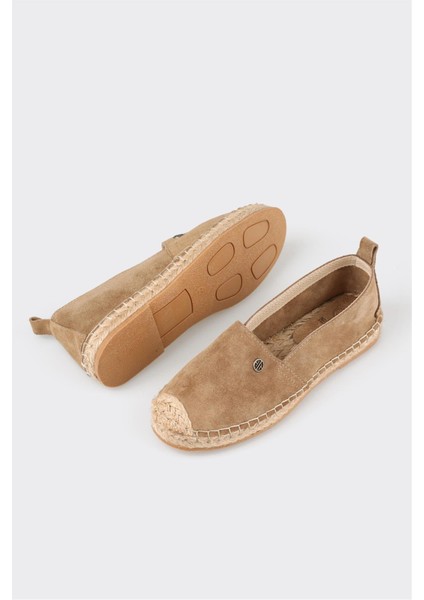 Naturel Deri Kadın Espadril modelleri