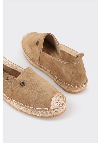 Naturel Deri Kadın Espadril indirimleri