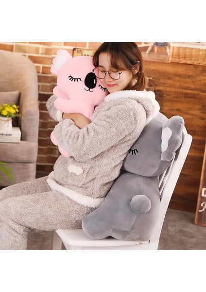 Zolo Kids Koala Uykucu Polar Dolum Oyuncak 50CM Orta Boy Bebek Uyku ve Oyun  Arkadaşı Pembe Renk