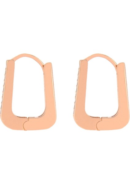 925 Ayar Gümüş Zirkon Taşlı Oval Kenarlı Küpe modelleri