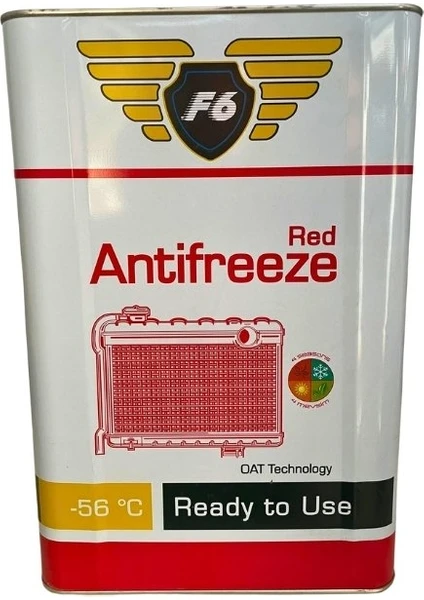 F6 Ready To Use -56 °c Organik Kırmızı Antifriz - 16 Kg.