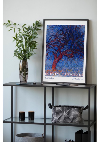 Evening; Red Tree Poster