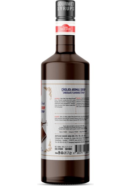 Nish Çikolata Aromalı Şurup 3 x 700 ml