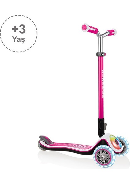 Elite Prime Full Işıklı Scooter - Pembe