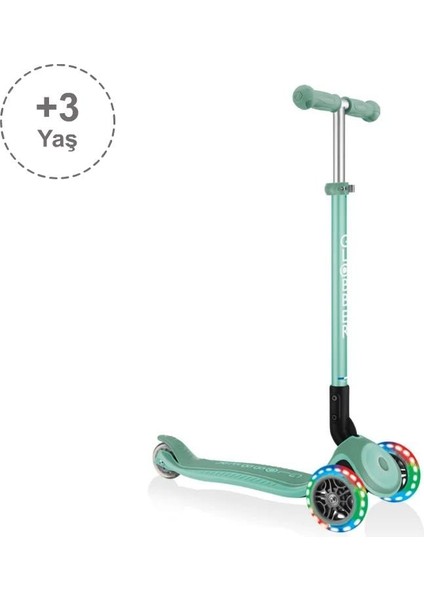Primo Plus Katlanabilir Işıklı Scooter - Mint Yeşili
