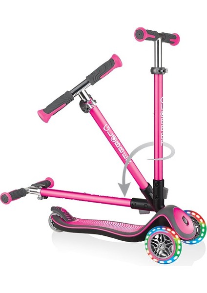 Elite Deluxe Işıklı Scooter - Pembe