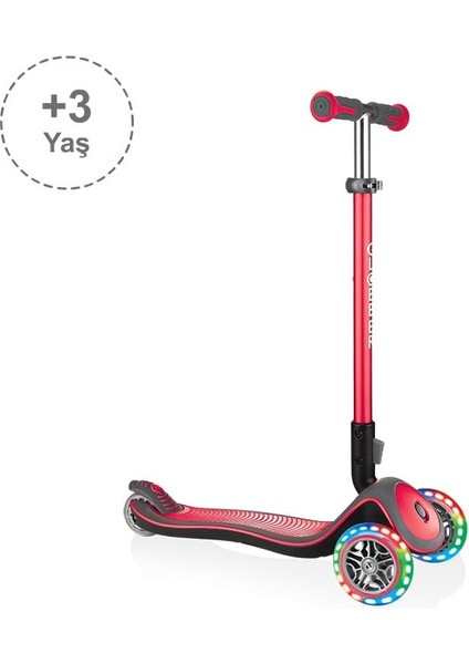 Elite Deluxe Işıklı Scooter - Kırmızı