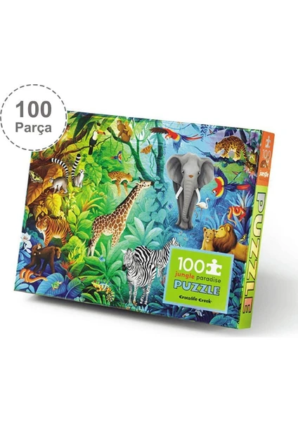 Crocodile Creek Puzzle - 100 Parça - Orman Cenneti