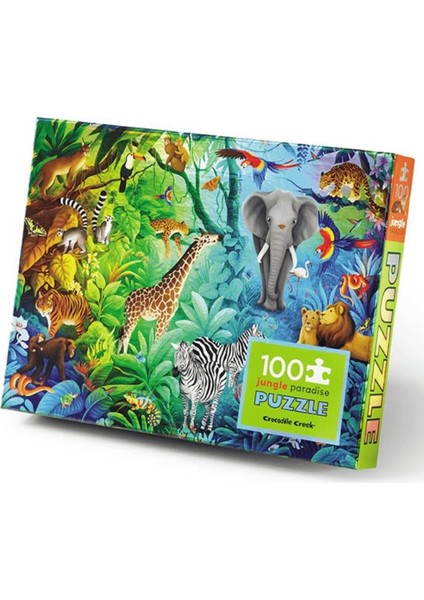 Crocodile Creek Puzzle - 100 Parça - Orman Cenneti