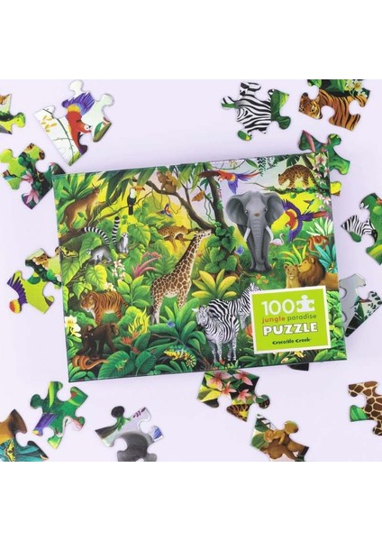 Crocodile Creek Puzzle - 100 Parça - Orman Cenneti