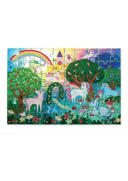 Crocodile Creek Puzzle - 60  Parça - Işıldayan Unicorn