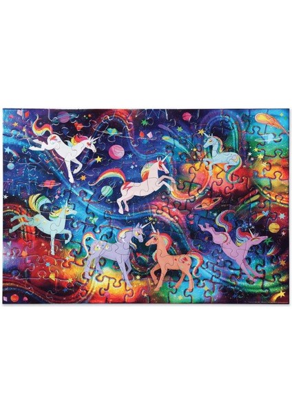 Crocodile Creek Puzzle - 100 Parça - Unicorn Galaksi