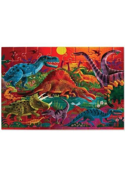 Crocodile Creek Puzzle - 60  Parça - Dinozorlar