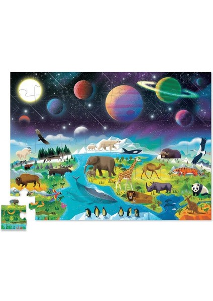 Crocodile Creek  Puzzle - 48 Parça - Dünya ve Uzay