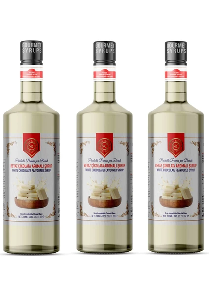 Nish Beyaz Çikolata Aromalı Şurup 3 x 700 ml