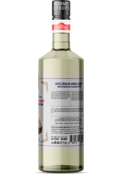 Nish Beyaz Çikolata Aromalı Şurup 3 x 700 ml