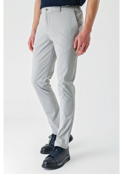 Gri Pamuklu Yandan Cepli Casual Slim Fit Jogger Pantolon 1003240206 indirimleri