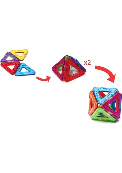 Mıknatıslı Triangle Set - 12 Parça
