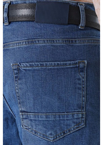 Koyu Mavi Gabardin Pamuklu 5 Cep Comfort Fit Rahat Kesim Casual Denim Pantolon 1023230113 indirimleri