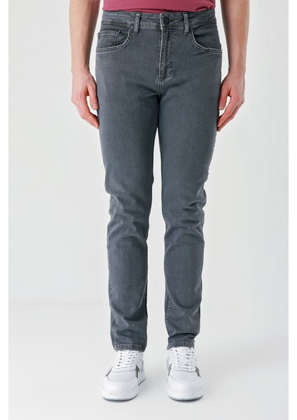 Füme Gabardin Pamuklu 5 Cepli Slim Fit Dar Kesim Casual Denim Pantolon 1023240151 fiyatları