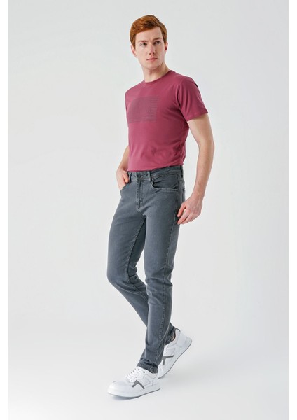 Füme Gabardin Pamuklu 5 Cepli Slim Fit Dar Kesim Casual Denim Pantolon 1023240151 fırsatları