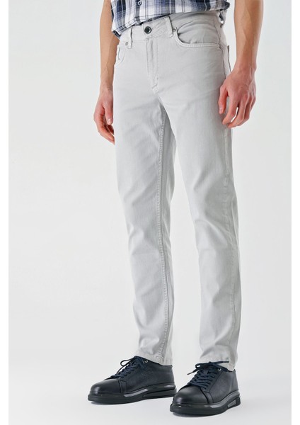 Taş Rengi Pamuklu 5 Cep Casual Slim Fit 5 Cep Pantolon 1003240318