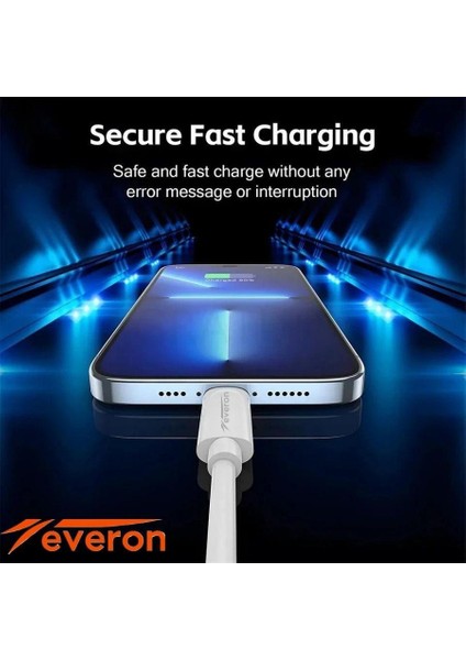 25W Hızlı Şarj Cihazı Typec Iphone Kablolu EVR002