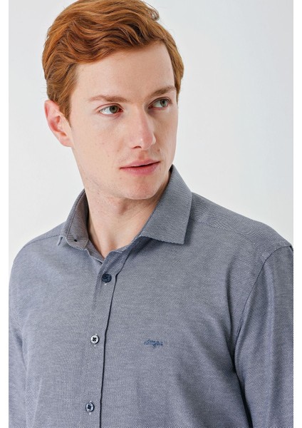 Gri Uzun Kollu Oxford Cepsiz Pamuklu Klasik Slim Fit Dar Kesim Gömlek 1004240235 fırsatları