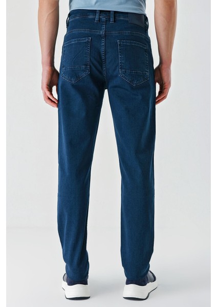 Indigo Mavi Gabardin Pamuklu 5 Cepli Slim Fit Dar Kesim Casual Denim Pantolon 1023240155 indirimleri