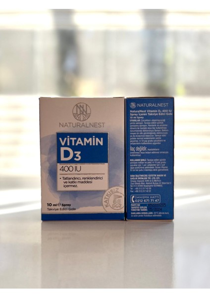 Vitamin D3 400 Iu 10 ml Sprey 2’li Set modelleri