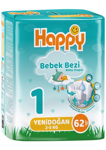 Bebek Bezi Yenidoğan 1 No 62 Li