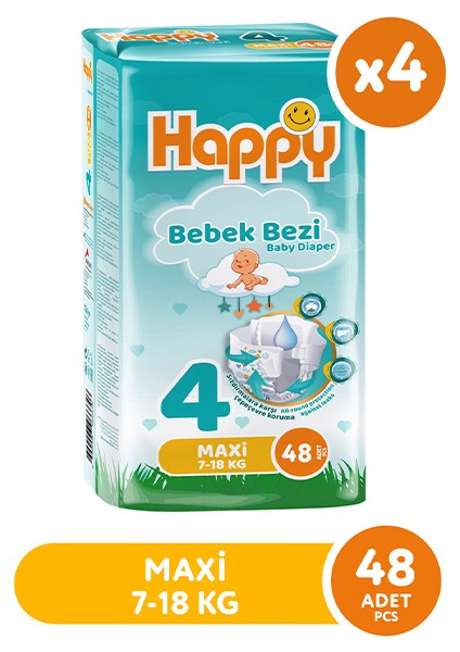 Bebek Bezi Maxi 4 No 48 Li x 4 Adet