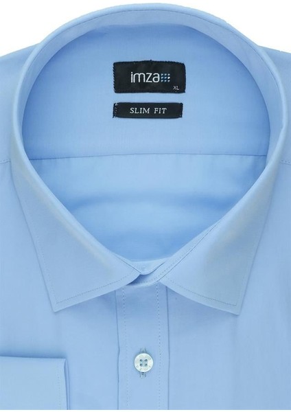 Saks Uzun Kol Sert Yaka Slim Fit Dar Kesim Basic Gömlek 1004190057 fiyatları