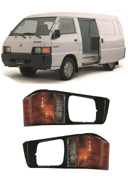 Mitsubishi L300 Sağ-Sol Set Sinyal Çerçeveli 1993-1998