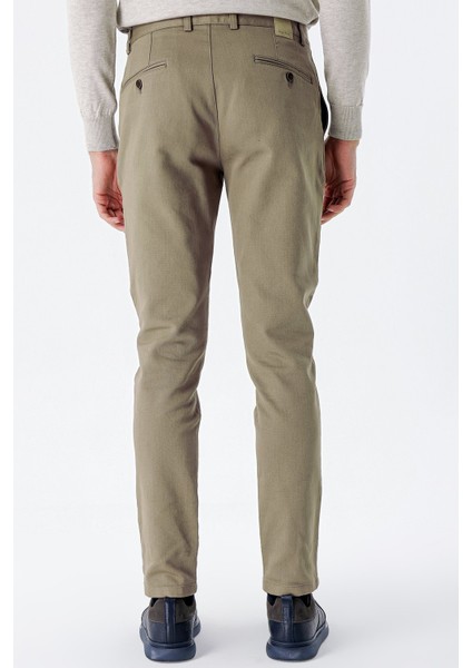 Camel Desenli Armürlü Pamuklu Yan Cepli Slim Fit Dar Kesim Casual Pantolon 1003235120 indirimleri