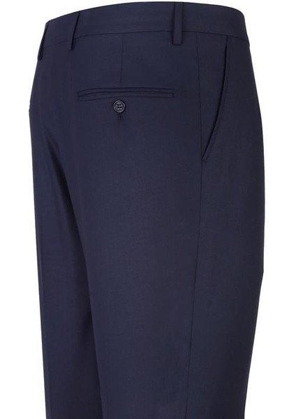 Lacivert Gabardin Yan Cepli Slim Fit Dar Kesim Basic Pantolon 1003190013 fırsatları