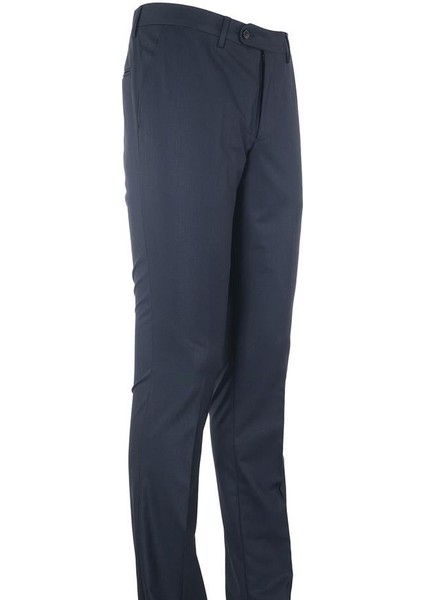 Lacivert Gabardin Yan Cepli Slim Fit Dar Kesim Basic Pantolon 1003190013 indirimleri