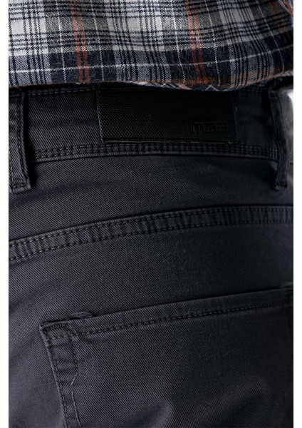 Koyu Antrasit Gabardin %100 Pamuk 5 Cep Slim Fit Dar Kesim Casual Pantolon 1003235317