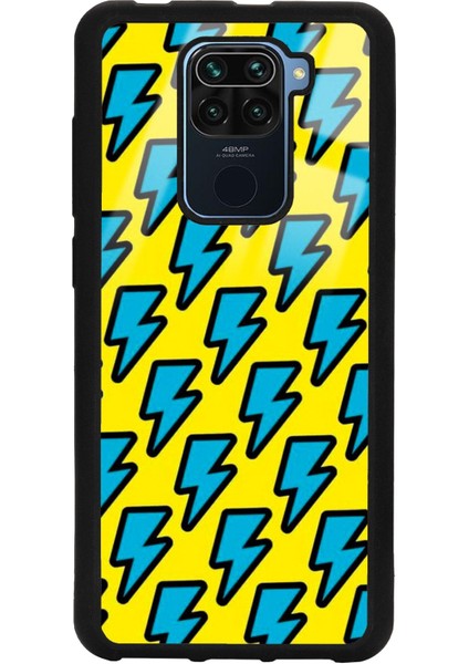 Xiaomi Redmi Note 9 Yellow Flash Tasarımlı Glossy Telefon Kılıfı