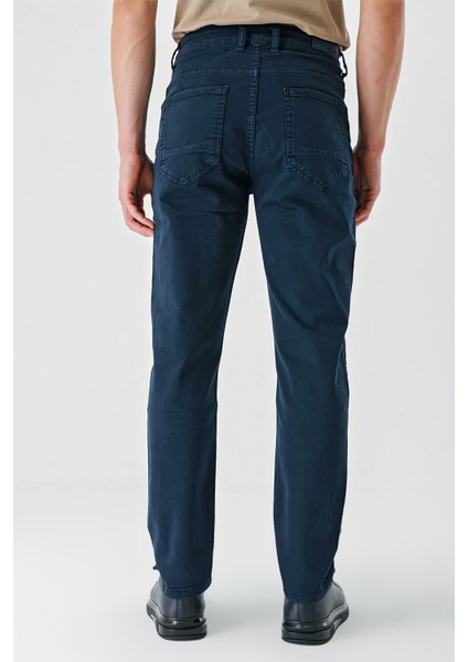 Koyu Lacivert Gabardin Pamuklu 5 Cep Slim Fit Dar Kesim Casual Pantolon 1003230318 indirimleri