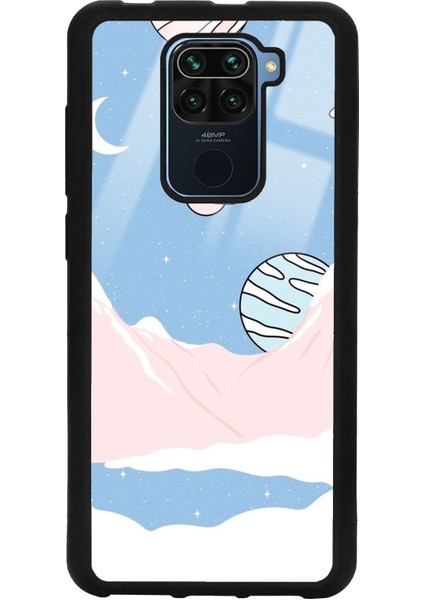 Xiaomi Redmi Note 9 Pastel Mount Tasarımlı Glossy Telefon Kılıfı