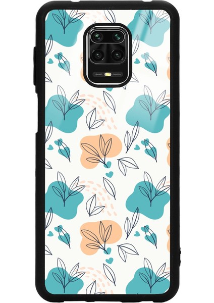 Xiaomi Redmi Note 9 Pro Minik Yapraklar Tasarımlı Glossy Telefon Kılıfı