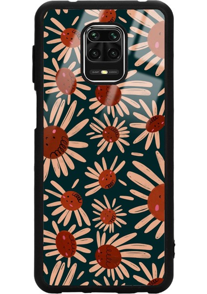 Xiaomi Redmi Note 9 Pro - 9s Retro Daisy Tasarımlı Glossy Telefon Kılıfı