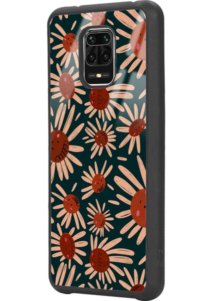 Xiaomi Redmi Note 9 Pro - 9s Retro Daisy Tasarımlı Glossy Telefon Kılıfı