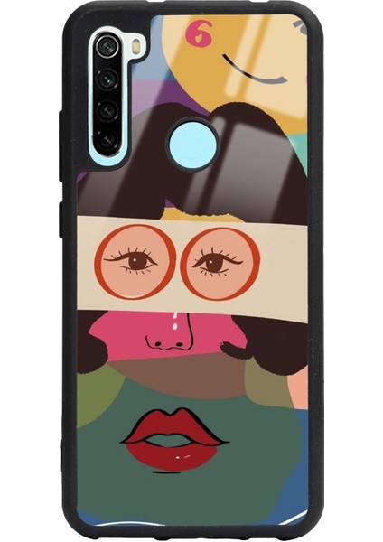 Xiaomi Redmi Note 8 Vintage Eyes Tasarımlı Glossy Telefon Kılıfı