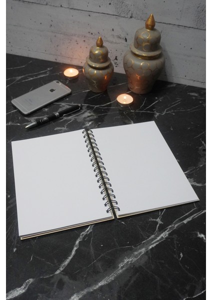 Kuş Tüy Desenli Ahşap Defter - Ajanda - Günlük - Çizgisiz Defter (Ahşap Rengi Banu) A5 Notebook