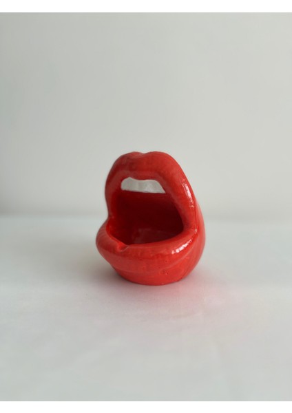 Dudak Modelli Küllük & Saksı-Mumluk