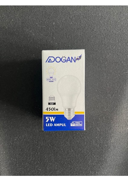 A Doğan 5W Top LED Ampul  10LU Paket