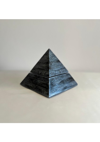 Kapaklı Keops Piramiti Küllük-Dekoratif Obje Gümüş